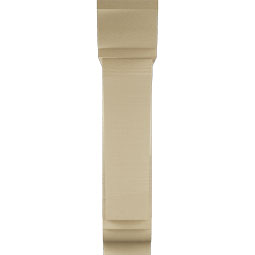 Ekena Millwork - BKTUR0756X30X36THR01RCPR - Timberthane Faux Wood Thorton Style Bracket w/ Offset Brace, Traditional Ends, 7 1/2"W x 30"D x 36"H, Primed Tan
