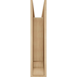 Ekena Millwork - BKTUR0756X30X36THR01RCPR - Timberthane Faux Wood Thorton Style Bracket w/ Offset Brace, Traditional Ends, 7 1/2"W x 30"D x 36"H, Primed Tan