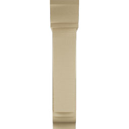 Ekena Millwork - BKTUR0756X30X38THR01RCPR - Timberthane Faux Wood Thorton Style Bracket w/ Offset Brace, Traditional Ends, 7 1/2"W x 30"D x 38"H, Primed Tan