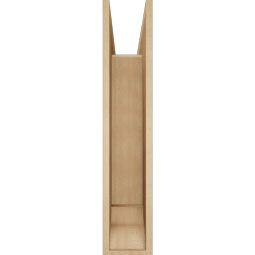 Ekena Millwork - BKTUR0756X30X38THR01RCPR - Timberthane Faux Wood Thorton Style Bracket w/ Offset Brace, Traditional Ends, 7 1/2"W x 30"D x 38"H, Primed Tan