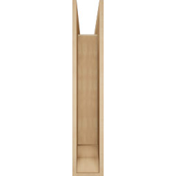 Ekena Millwork - BKTUR0756X30X42THR01RCPR - Timberthane Faux Wood Thorton Style Bracket w/ Offset Brace, Traditional Ends, 7 1/2"W x 30"D x 42"H, Primed Tan
