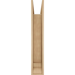 Ekena Millwork - BKTUR0756X32X44THR01RCPR - Timberthane Faux Wood Thorton Style Bracket w/ Offset Brace, Traditional Ends, 7 1/2"W x 32"D x 44"H, Primed Tan