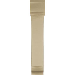 Ekena Millwork - BKTUR0756X34X42THR01RCPR - Timberthane Faux Wood Thorton Style Bracket w/ Offset Brace, Traditional Ends, 7 1/2"W x 34"D x 42"H, Primed Tan