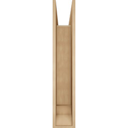 Ekena Millwork - BKTUR0756X34X42THR01RCPR - Timberthane Faux Wood Thorton Style Bracket w/ Offset Brace, Traditional Ends, 7 1/2"W x 34"D x 42"H, Primed Tan