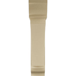 Ekena Millwork - BKTUR0756X36X36THR01RCPR - Timberthane Faux Wood Thorton Style Bracket w/ Offset Brace, Traditional Ends, 7 1/2"W x 36"D x 36"H, Primed Tan