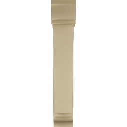 Ekena Millwork - BKTUR0756X36X44THR01RCPR - Timberthane Faux Wood Thorton Style Bracket w/ Offset Brace, Traditional Ends, 7 1/2"W x 36"D x 44"H, Primed Tan