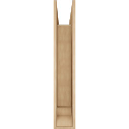 Ekena Millwork - BKTUR0756X36X44THR01RCPR - Timberthane Faux Wood Thorton Style Bracket w/ Offset Brace, Traditional Ends, 7 1/2"W x 36"D x 44"H, Primed Tan