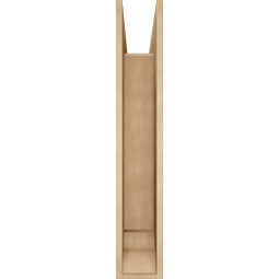 Ekena Millwork - BKTUR0756X38X44THR01RCPR - Timberthane Faux Wood Thorton Style Bracket w/ Offset Brace, Traditional Ends, 7 1/2"W x 38"D x 44"H, Primed Tan