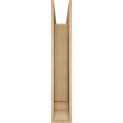 Ekena Millwork - BKTUR0756X40X44THR01RCPR - Timberthane Faux Wood Thorton Style Bracket w/ Offset Brace, Traditional Ends, 7 1/2"W x 40"D x 44"H, Primed Tan