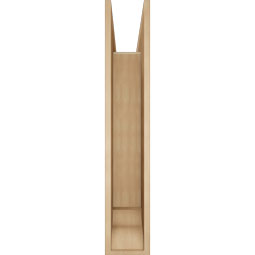 Ekena Millwork - BKTUR0756X42X42THR01RCPR - Timberthane Faux Wood Thorton Style Bracket w/ Offset Brace, Traditional Ends, 7 1/2"W x 42"D x 42"H, Primed Tan