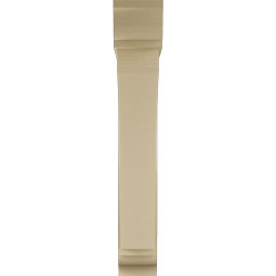 Ekena Millwork - BKTUR0756X42X48THR01RCPR - Timberthane Faux Wood Thorton Style Bracket w/ Offset Brace, Traditional Ends, 7 1/2"W x 42"D x 48"H, Primed Tan