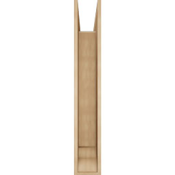 Ekena Millwork - BKTUR0756X42X48THR01RCPR - Timberthane Faux Wood Thorton Style Bracket w/ Offset Brace, Traditional Ends, 7 1/2"W x 42"D x 48"H, Primed Tan