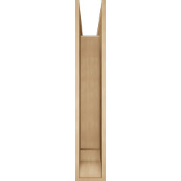 Ekena Millwork - BKTUR0756X44X44THR01RCPR - Timberthane Faux Wood Thorton Style Bracket w/ Offset Brace, Traditional Ends, 7 1/2"W x 44"D x 44"H, Primed Tan