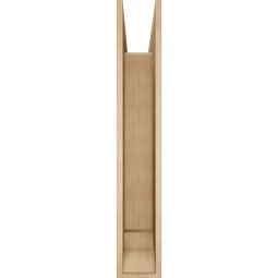 Ekena Millwork - BKTUR0756X46X46THR01RCPR - Timberthane Faux Wood Thorton Style Bracket w/ Offset Brace, Traditional Ends, 7 1/2"W x 46"D x 46"H, Primed Tan