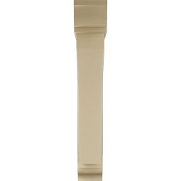 Ekena Millwork - BKTUR0756X48X48THR01RCPR - Timberthane Faux Wood Thorton Style Bracket w/ Offset Brace, Traditional Ends, 7 1/2"W x 48"D x 48"H, Primed Tan