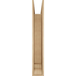 Ekena Millwork - BKTUR0756X48X48THR01RCPR - Timberthane Faux Wood Thorton Style Bracket w/ Offset Brace, Traditional Ends, 7 1/2"W x 48"D x 48"H, Primed Tan