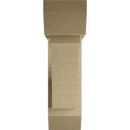 Ekena Millwork - BKTUROTHR22 - Timberthane Rough Cedar Faux Wood Thorton Slat Bracket w/ Offset Brace