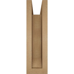 Ekena Millwork - BKTUROTHR22 - Timberthane Rough Cedar Faux Wood Thorton Slat Bracket w/ Offset Brace