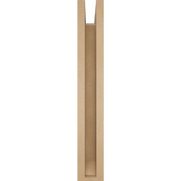 Ekena Millwork - BKTUR0352X16X24THR06RCPR - Timberthane Faux Wood Thorton Style Bracket w/ Offset Brace, Slat Ends, 3 1/2"W x 16"D x 24"H, Primed Tan