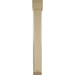 Ekena Millwork - BKTUR0352X20X28THR06RCPR - Timberthane Faux Wood Thorton Style Bracket w/ Offset Brace, Slat Ends, 3 1/2"W x 20"D x 28"H, Primed Tan