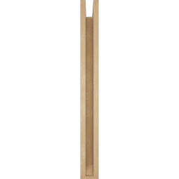 Ekena Millwork - BKTUR0352X22X34THR06RCPR - Timberthane Faux Wood Thorton Style Bracket w/ Offset Brace, Slat Ends, 3 1/2"W x 22"D x 34"H, Primed Tan