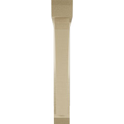 Ekena Millwork - BKTUR0352X24X24THR06RCPR - Timberthane Faux Wood Thorton Style Bracket w/ Offset Brace, Slat Ends, 3 1/2"W x 24"D x 24"H, Primed Tan