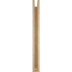 Ekena Millwork - BKTUR0352X30X36THR06RCPR - Timberthane Faux Wood Thorton Style Bracket w/ Offset Brace, Slat Ends, 3 1/2"W x 30"D x 36"H, Primed Tan