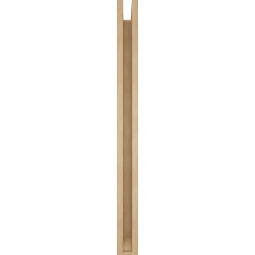 Ekena Millwork - BKTUR0352X30X42THR06RCPR - Timberthane Faux Wood Thorton Style Bracket w/ Offset Brace, Slat Ends, 3 1/2"W x 30"D x 42"H, Primed Tan