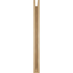 Ekena Millwork - BKTUR0352X34X40THR06RCPR - Timberthane Faux Wood Thorton Style Bracket w/ Offset Brace, Slat Ends, 3 1/2"W x 34"D x 40"H, Primed Tan