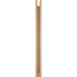 Ekena Millwork - BKTUR0352X36X44THR06RCPR - Timberthane Faux Wood Thorton Style Bracket w/ Offset Brace, Slat Ends, 3 1/2"W x 36"D x 44"H, Primed Tan