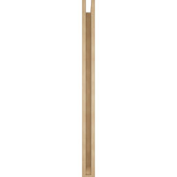 Ekena Millwork - BKTUR0352X36X48THR06RCPR - Timberthane Faux Wood Thorton Style Bracket w/ Offset Brace, Slat Ends, 3 1/2"W x 36"D x 48"H, Primed Tan