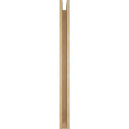 Ekena Millwork - BKTUR0352X38X44THR06RCPR - Timberthane Faux Wood Thorton Style Bracket w/ Offset Brace, Slat Ends, 3 1/2"W x 38"D x 44"H, Primed Tan
