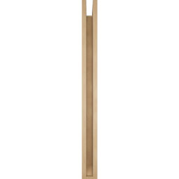 Ekena Millwork - BKTUR0352X40X40THR06RCPR - Timberthane Faux Wood Thorton Style Bracket w/ Offset Brace, Slat Ends, 3 1/2"W x 40"D x 40"H, Primed Tan
