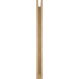 Ekena Millwork - BKTUR0352X42X42THR06RCPR - Timberthane Faux Wood Thorton Style Bracket w/ Offset Brace, Slat Ends, 3 1/2"W x 42"D x 42"H, Primed Tan