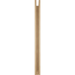 Ekena Millwork - BKTUR0352X46X46THR06RCPR - Timberthane Faux Wood Thorton Style Bracket w/ Offset Brace, Slat Ends, 3 1/2"W x 46"D x 46"H, Primed Tan