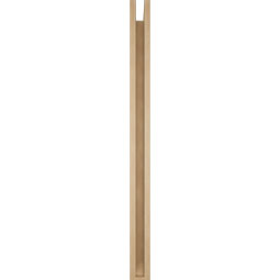 Ekena Millwork - BKTUR0352X48X48THR06RCPR - Timberthane Faux Wood Thorton Style Bracket w/ Offset Brace, Slat Ends, 3 1/2"W x 48"D x 48"H, Primed Tan