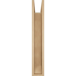 Ekena Millwork - BKTUR0554X22X34THR06RCPR - Timberthane Faux Wood Thorton Style Bracket w/ Offset Brace, Slat Ends, 5 1/2"W x 22"D x 34"H, Primed Tan