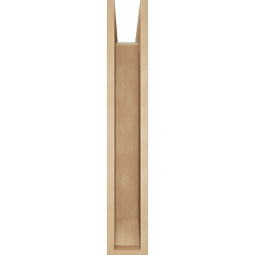 Ekena Millwork - BKTUR0554X26X34THR06RCPR - Timberthane Faux Wood Thorton Style Bracket w/ Offset Brace, Slat Ends, 5 1/2"W x 26"D x 34"H, Primed Tan