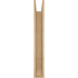 Ekena Millwork - BKTUR0554X28X40THR06RCPR - Timberthane Faux Wood Thorton Style Bracket w/ Offset Brace, Slat Ends, 5 1/2"W x 28"D x 40"H, Primed Tan