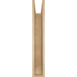 Ekena Millwork - BKTUR0554X30X34THR06RCPR - Timberthane Faux Wood Thorton Style Bracket w/ Offset Brace, Slat Ends, 5 1/2"W x 30"D x 34"H, Primed Tan