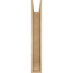 Ekena Millwork - BKTUR0554X32X36THR06RCPR - Timberthane Faux Wood Thorton Style Bracket w/ Offset Brace, Slat Ends, 5 1/2"W x 32"D x 36"H, Primed Tan