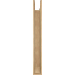 Ekena Millwork - BKTUR0554X32X44THR06RCPR - Timberthane Faux Wood Thorton Style Bracket w/ Offset Brace, Slat Ends, 5 1/2"W x 32"D x 44"H, Primed Tan