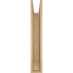 Ekena Millwork - BKTUR0554X34X34THR06RCPR - Timberthane Faux Wood Thorton Style Bracket w/ Offset Brace, Slat Ends, 5 1/2"W x 34"D x 34"H, Primed Tan