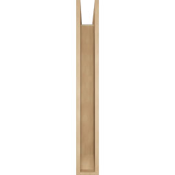 Ekena Millwork - BKTUR0554X34X42THR06RCPR - Timberthane Faux Wood Thorton Style Bracket w/ Offset Brace, Slat Ends, 5 1/2"W x 34"D x 42"H, Primed Tan