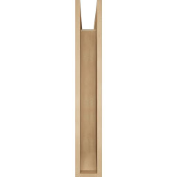 Ekena Millwork - BKTUR0554X36X36THR06RCPR - Timberthane Faux Wood Thorton Style Bracket w/ Offset Brace, Slat Ends, 5 1/2"W x 36"D x 36"H, Primed Tan