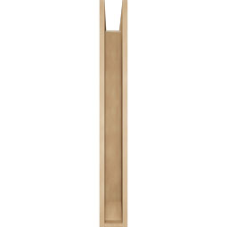Ekena Millwork - BKTUR0554X36X44THR06RCPR - Timberthane Faux Wood Thorton Style Bracket w/ Offset Brace, Slat Ends, 5 1/2"W x 36"D x 44"H, Primed Tan