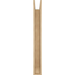 Ekena Millwork - BKTUR0554X36X48THR06RCPR - Timberthane Faux Wood Thorton Style Bracket w/ Offset Brace, Slat Ends, 5 1/2"W x 36"D x 48"H, Primed Tan