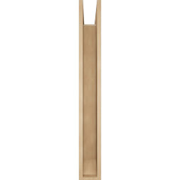 Ekena Millwork - BKTUR0554X38X44THR06RCPR - Timberthane Faux Wood Thorton Style Bracket w/ Offset Brace, Slat Ends, 5 1/2"W x 38"D x 44"H, Primed Tan