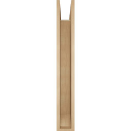 Ekena Millwork - BKTUR0554X40X40THR06RCPR - Timberthane Faux Wood Thorton Style Bracket w/ Offset Brace, Slat Ends, 5 1/2"W x 40"D x 40"H, Primed Tan