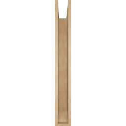 Ekena Millwork - BKTUR0554X42X42THR06RCPR - Timberthane Faux Wood Thorton Style Bracket w/ Offset Brace, Slat Ends, 5 1/2"W x 42"D x 42"H, Primed Tan